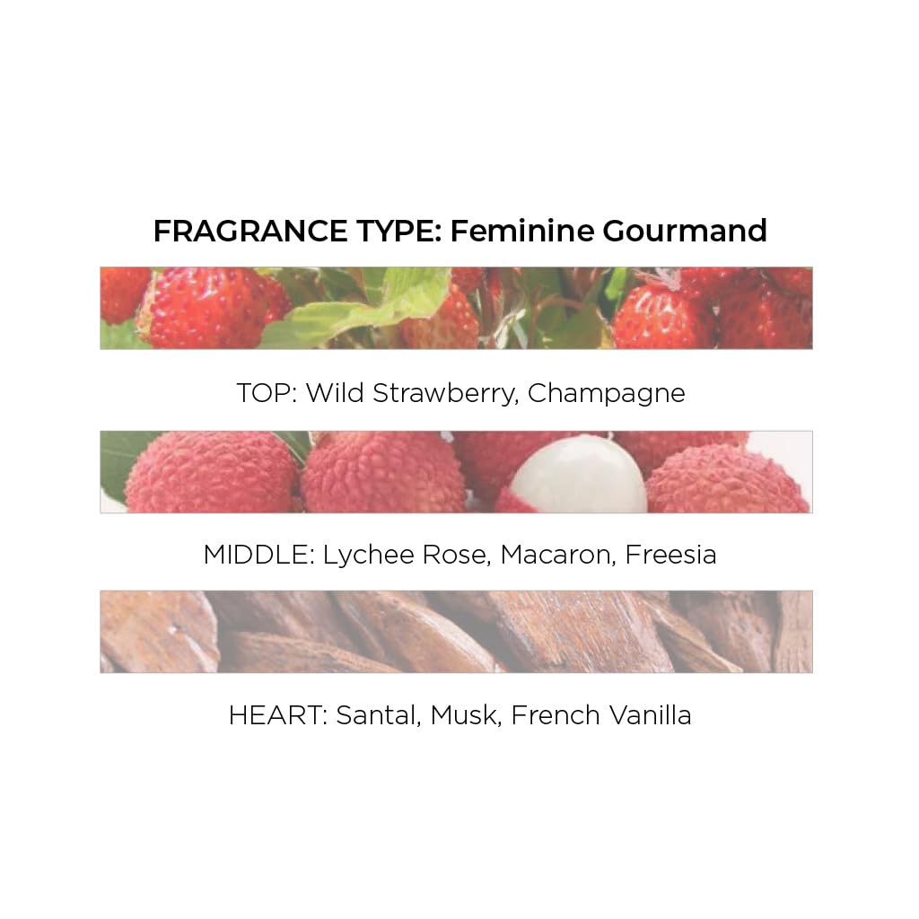 Michel Germain Emily in Paris Heartfelt Eau de Parfum Fragrance Spray, Feminine Gourmand Scent, Top Notes of Strawberry, Women's Perfume, 1 Fl Oz