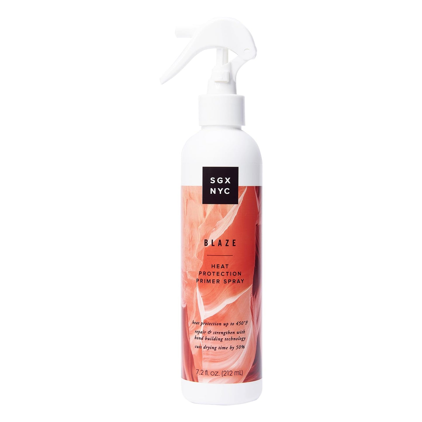 SGX NYC Blaze Leave-in Heat Protection and Primer - Protector Infused with Ceramides - Styling Spray Revitalizes Damaged Hair - 7.2 oz, Cranberry
