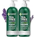 KESMEDIK Tea Tree Lavender Shampoo & Conditioner Set with Mint & Rosemary, Cleanses, Cools & Soothes Dry, Itchy Scalp, Sulfate & Paraben-Free, For All