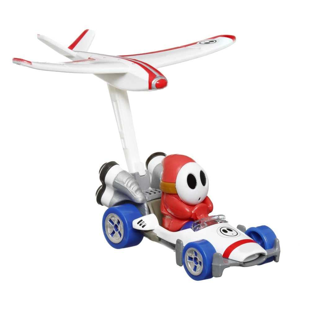 Hot Wheels Mario Kart Shy GuyB Dasher with Plane Glider