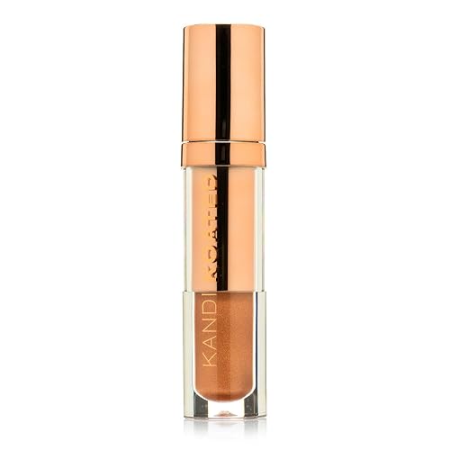 Kandi Koated Liquid Satin [Caress] Liquid Lip Color with High-Shine Finish | Rich Colors, Moisturizing Lip Shine, Paraben-Free, Cruelty-Free | Beauty