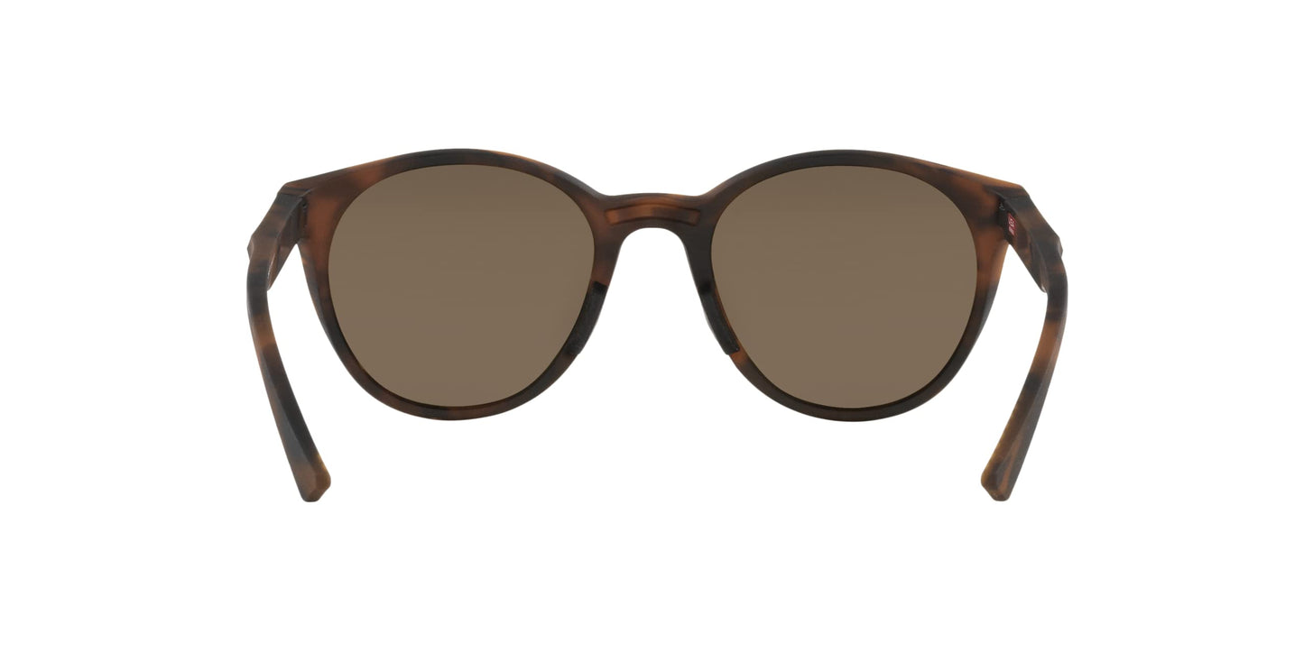 Oakley Women's OO9474 Spindrift Round Sunglasses, Matte Brown Tortoise/Prizm Rose Gold, 52 mm