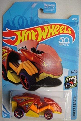 Hot Wheels 2018 50th Anniversary Street Beasts Vampyra 63/365, Red