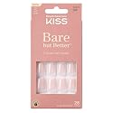 Kiss Bare But Better Nails 28 Count Short Length Nude (Pack of 6) Beauty & Personal Care KISS