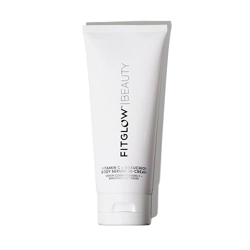 Fitglow Beauty Vitamin C + Bakuchiol Body Serum-in-Cream | Anti-Aging Body Skincare | Smooths, Firms & Hydrates for Radiant Skin | Plant-Based Retinol
