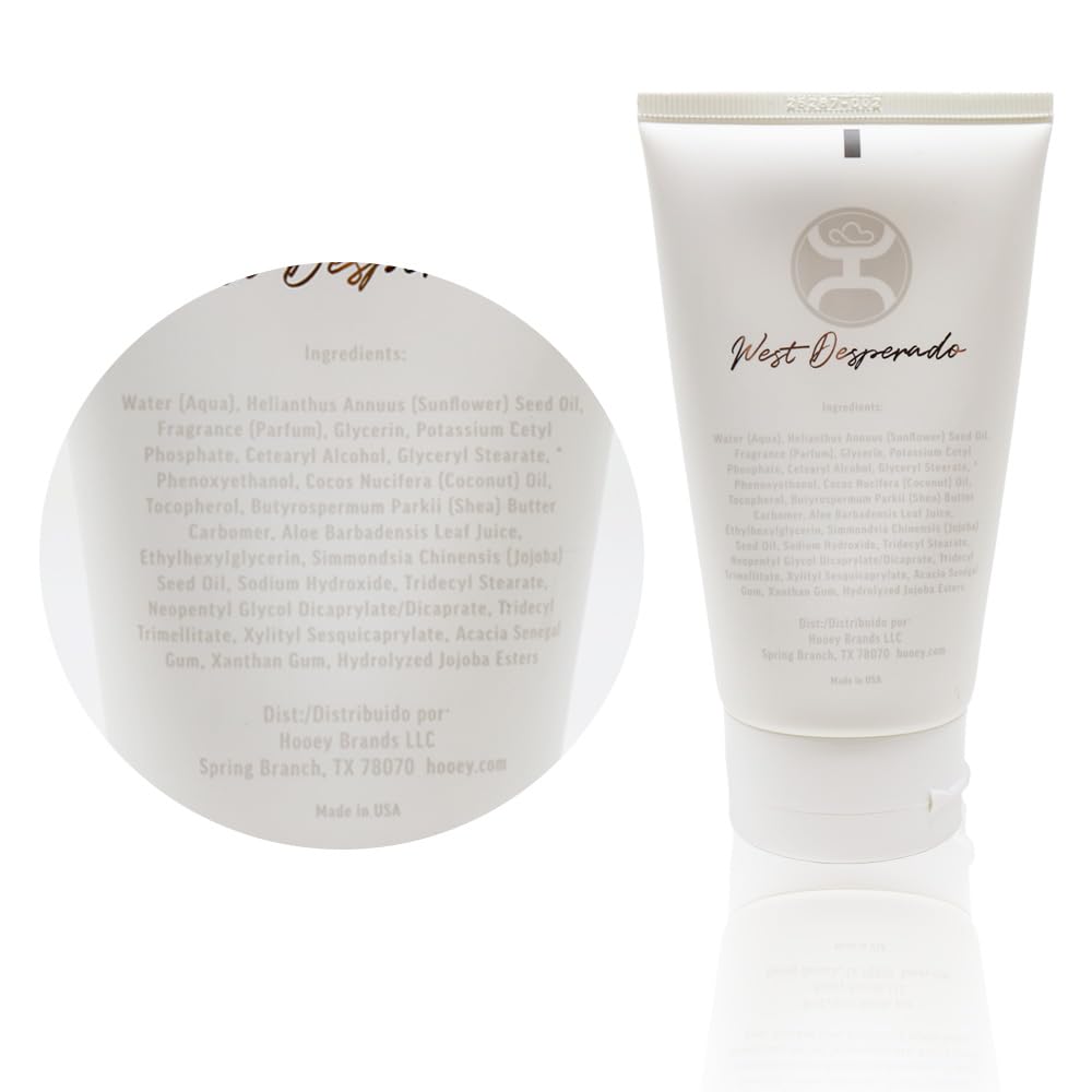 HOOEY West Desperado x Hooey Body Lotion 4 oz - Women’s Western Perfume Lotion with Jasmine, Saffron & Cedarwood Scent - Moisturizing Fragrance Cream