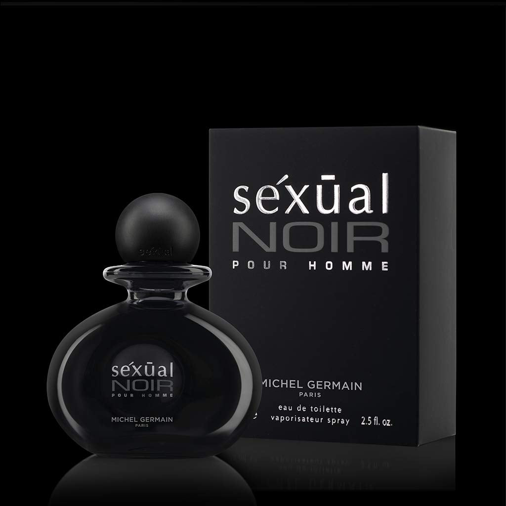 Michel Germain Sexual Noir Pour Homme Eau de Toilette Spray, Top Notes of Italian Bergamot, Crisp Grapefruit, Cardamom, Mysterious Dark Natural Oils Beauty & Personal Care Michel Germain