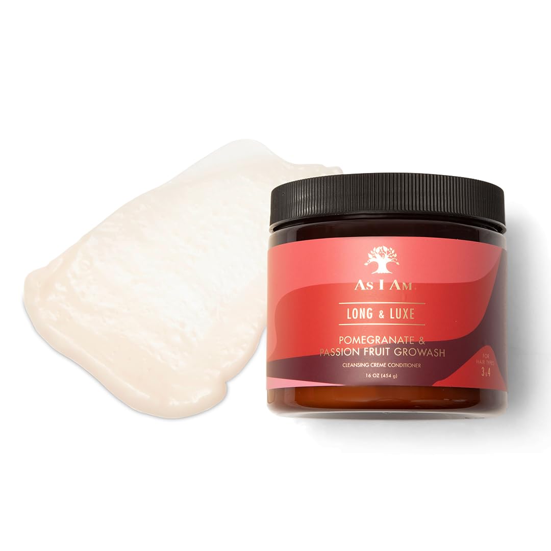 AS I Am Long and Luxe Growash Cleansing Creme Conditioner, 16 Ounce