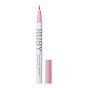 Ruby Kisses Party Proof Eyeliner, Pastel Colors Premium Felt-tip Waterproof Long-lasting Eyeliner (Pink Smoothie)