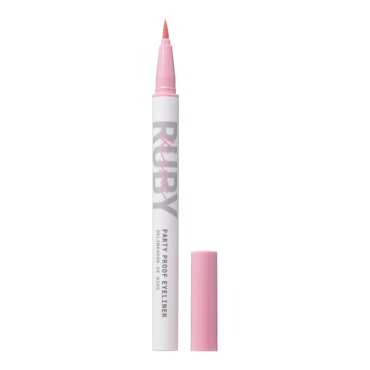 Ruby Kisses Party Proof Eyeliner, Pastel Colors Premium Felt-tip Waterproof Long-lasting Eyeliner (Pink Smoothie)