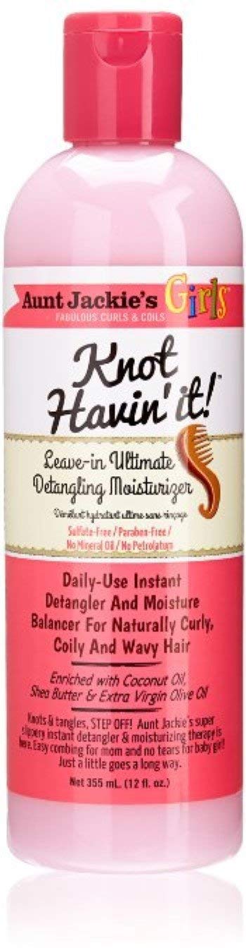 Aunt Jackie's Girls Knot Havin' It! Leave-In Ultimate Detangling Moisturizer, 12 oz (Pack of 3)