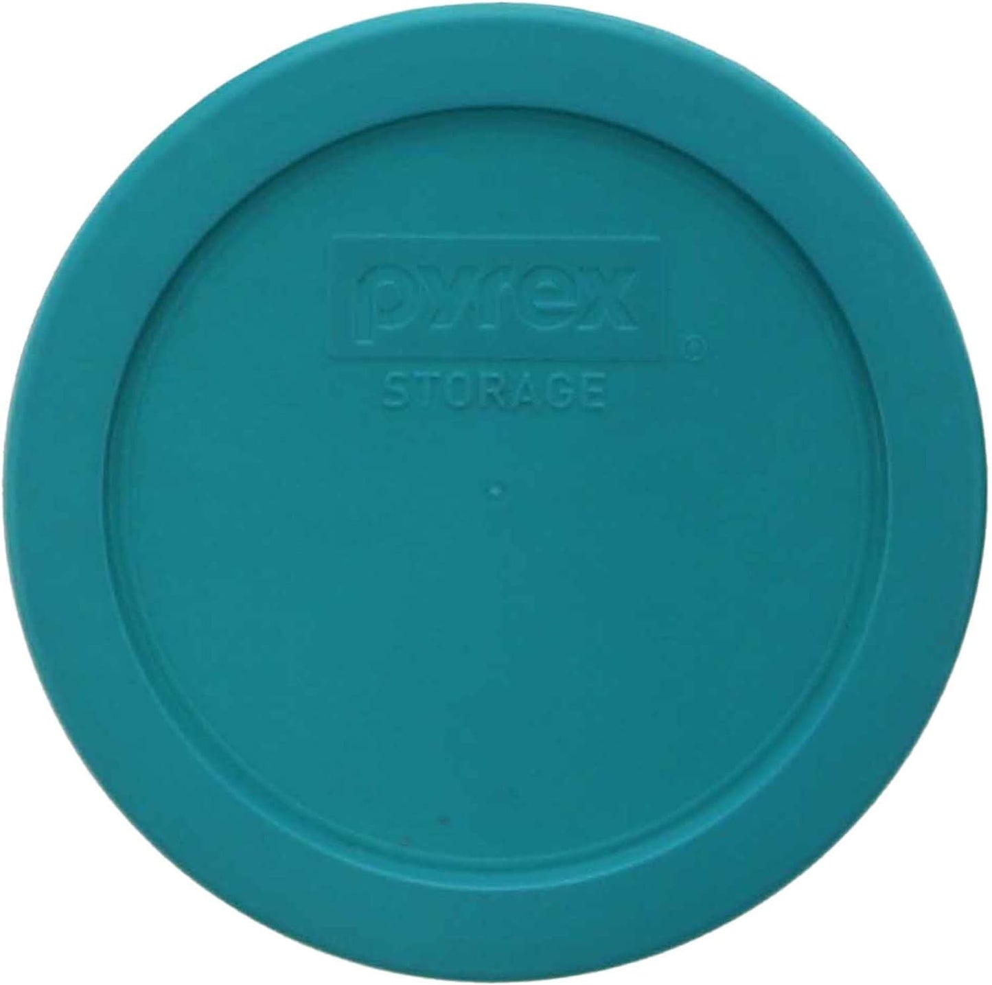 Pyrex 7201-PC 4-Cup Turquoise Plastic Replacement Food Storage Original Genuine Pyrex Lid, Made in USA - 4 Pack
