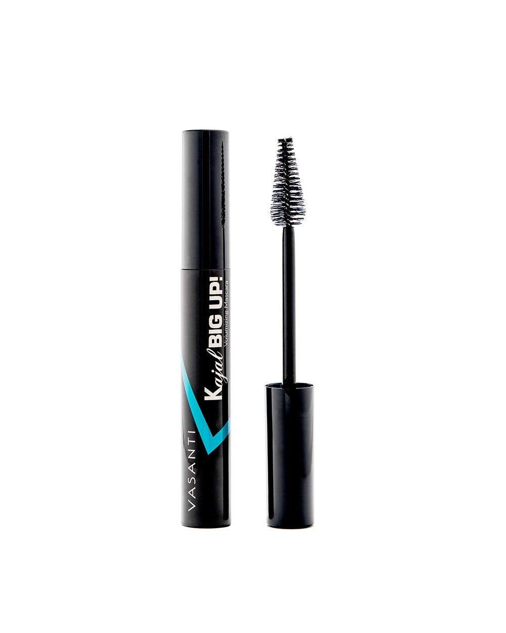 VASANTI Kajal Big Up, Volumizing Mascara (Black) - Long Lasting, Water resistant, Sumdge proof, Intense Volume, Safe for Sensitive Eyes, Non Clumping