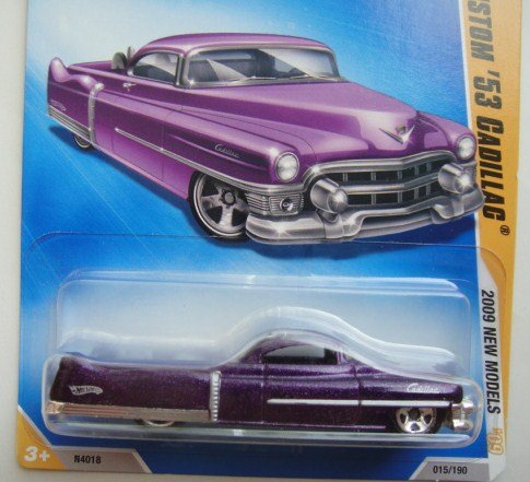 Hot Wheels 2009 New Models 15/42, Purple Custom '53 Cadillac 15/190