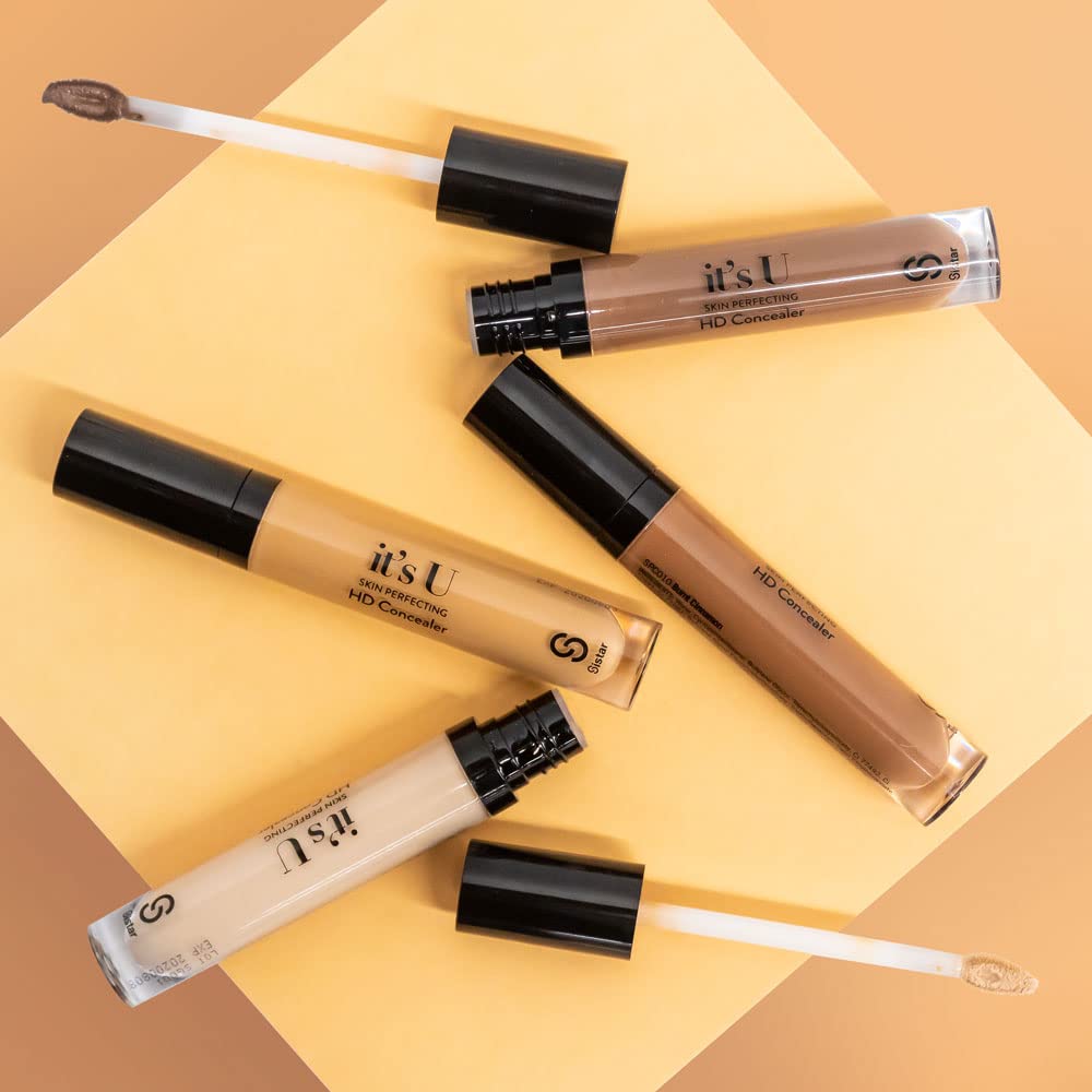 Sistar it's U Skin Perfecting HD Concealer Full Coverage Lightweight Long Lasting Correcting Liquid Contour Cover Masker Makeup 5 ml / 0.17 fl. oz