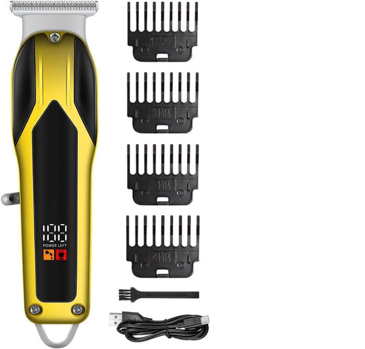 QDKVTNDJZ Hair Clippers for Men, Professional Cordless Beard Trimmer with Power Motor & Smart LCD, Quiet Hair Trimmer, Perfect for Kids, Bearded Men Beauty and Personal Care QDKVTNDJZ