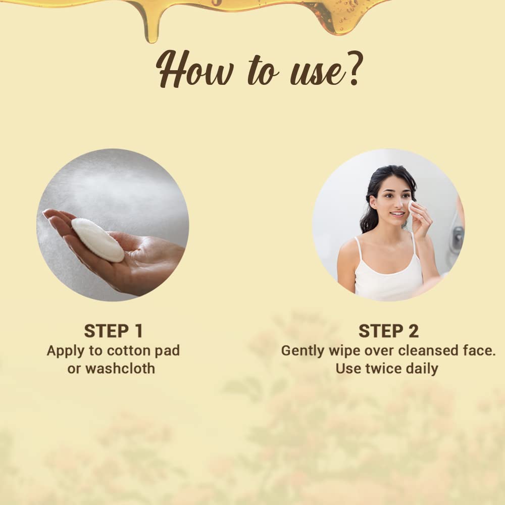 Biotique Bio Honey Water Clarifying Toner, 120ml (4.05 Oz.) I With Himalayan Water I All Skin Type I Blended With Pure Honey, Aloe Vera, Manjishtha