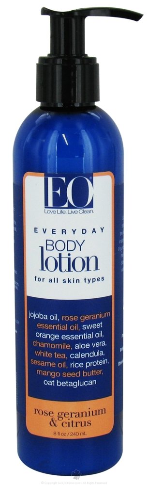 EO Products Rose Geranium Citrus Body Lotion,8 ounces