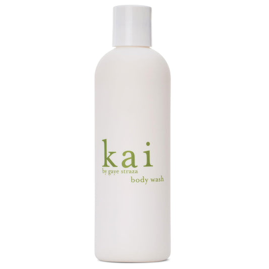 kai Body Wash, 8 Fl Oz., foaming body wash with vitamin e, extracts of cucumber + comfrey, scented with the delicously, fresh + clean signature