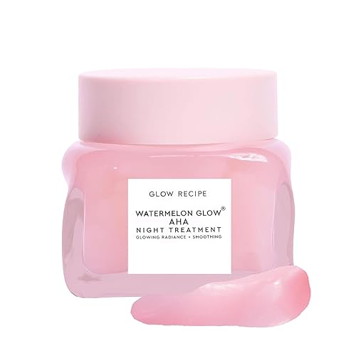 Glow Recipe Watermelon Glow AHA Night Treatment - Overnight Resurfacing Mask with AHA Complex, Hyaluronic Acid, Niacinamide & Watermelon Enzymes