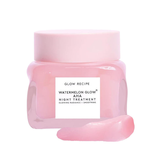 Glow Recipe Watermelon Glow AHA Night Treatment - Overnight Resurfacing Mask with AHA Complex, Hyaluronic Acid, Niacinamide & Watermelon Enzymes