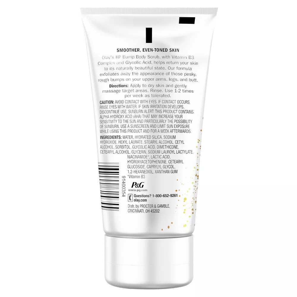 Olay KP Bump Body Scrub with Glycolic Acid and Vitamin B3 Complex, 4.5 Fl Oz