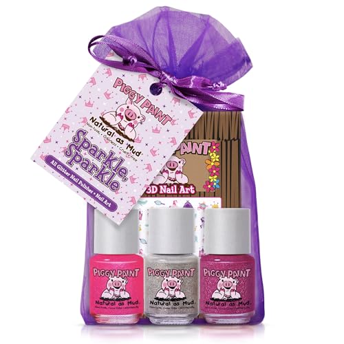 Piggy Paint Nail Polish - Non-Toxic Polish for Little Girls, Toddlers, & Kids, Water Based Formula, Safe, Cruelty Free, Vegan, & Natural, Durable Beauty & Personal Care Piggy Paint