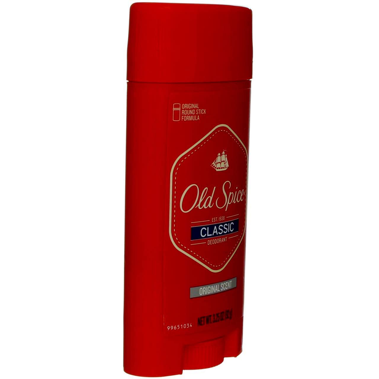 Old Spice Classic Deodorant Stick, Original 3.25 oz (Pack of 4)