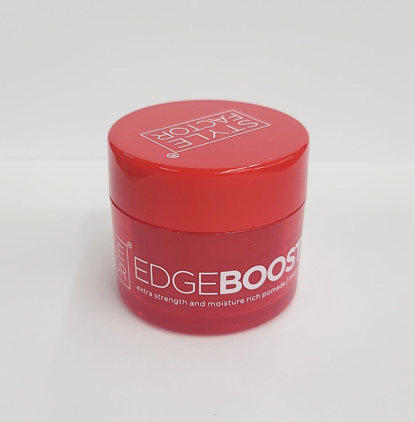 Style Factor Edge Booster Extra Strength and Moisture Rich Pomade 0.85oz Mini Travel Size (0.85oz, Pack of 1, Ruby)