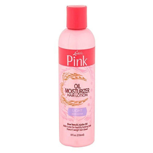 Luster's Pink Oil Moisturizer Hair Lotion Aloe Vera & Jojoba Oil 8 oz ( Pack of 12)