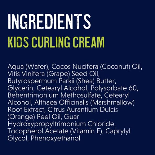 YOUNG KING HAIR CARE Kids Curl Cream for Wavy, Kinky and Curly Hair | Curl Defining, Moisturizing & Softening with Shea Butter and Marshmallow Root