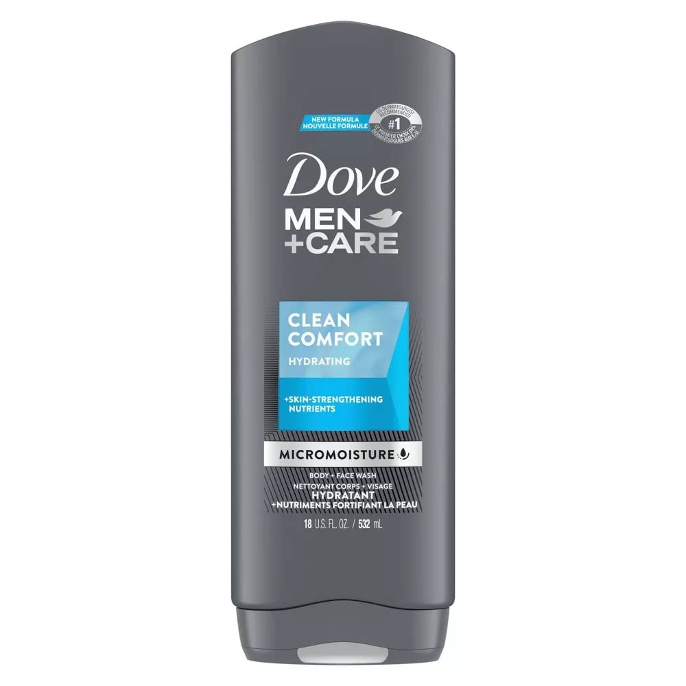 Dove Men+Care Body and Face Wash, Clean Comfort, 18 oz