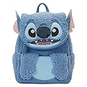 Loungefly Disney Stitch Plush Sherpa Mini Backpack