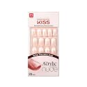 (2 PACK) Kiss Salon Acrylic Nude French 28 Nails (KAN03), Free Glue, False Nails, French Fake Nails Beauty & Personal Care La Shield