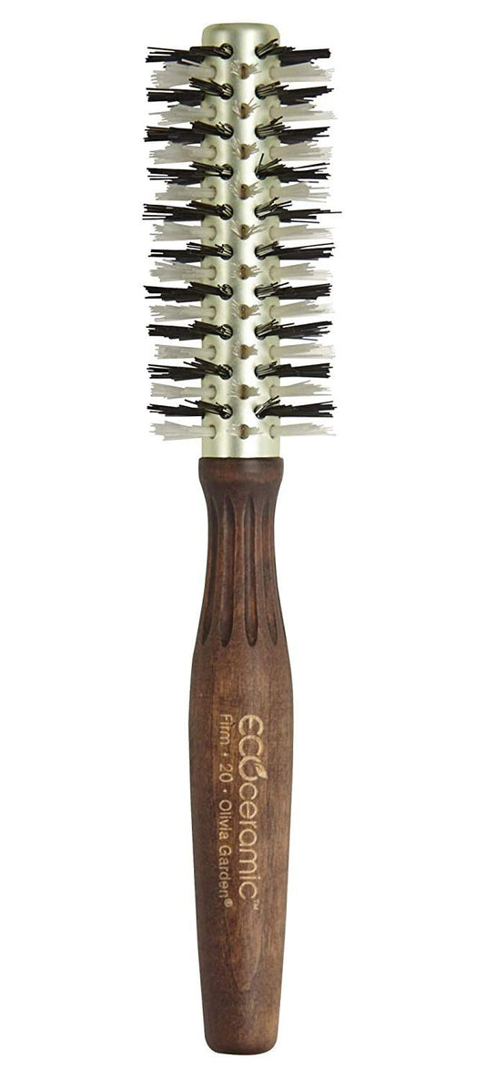 Olivia Garden Ecoceramic Firm Bristles Round Thermal Hair Brush (1 3/4")