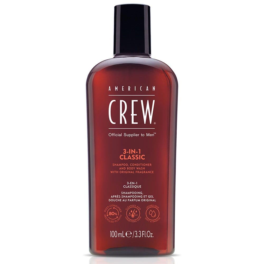 AMERICAN CREW 3 N 1 Shampoo, Conditioner and Body Wash 3.3 oz