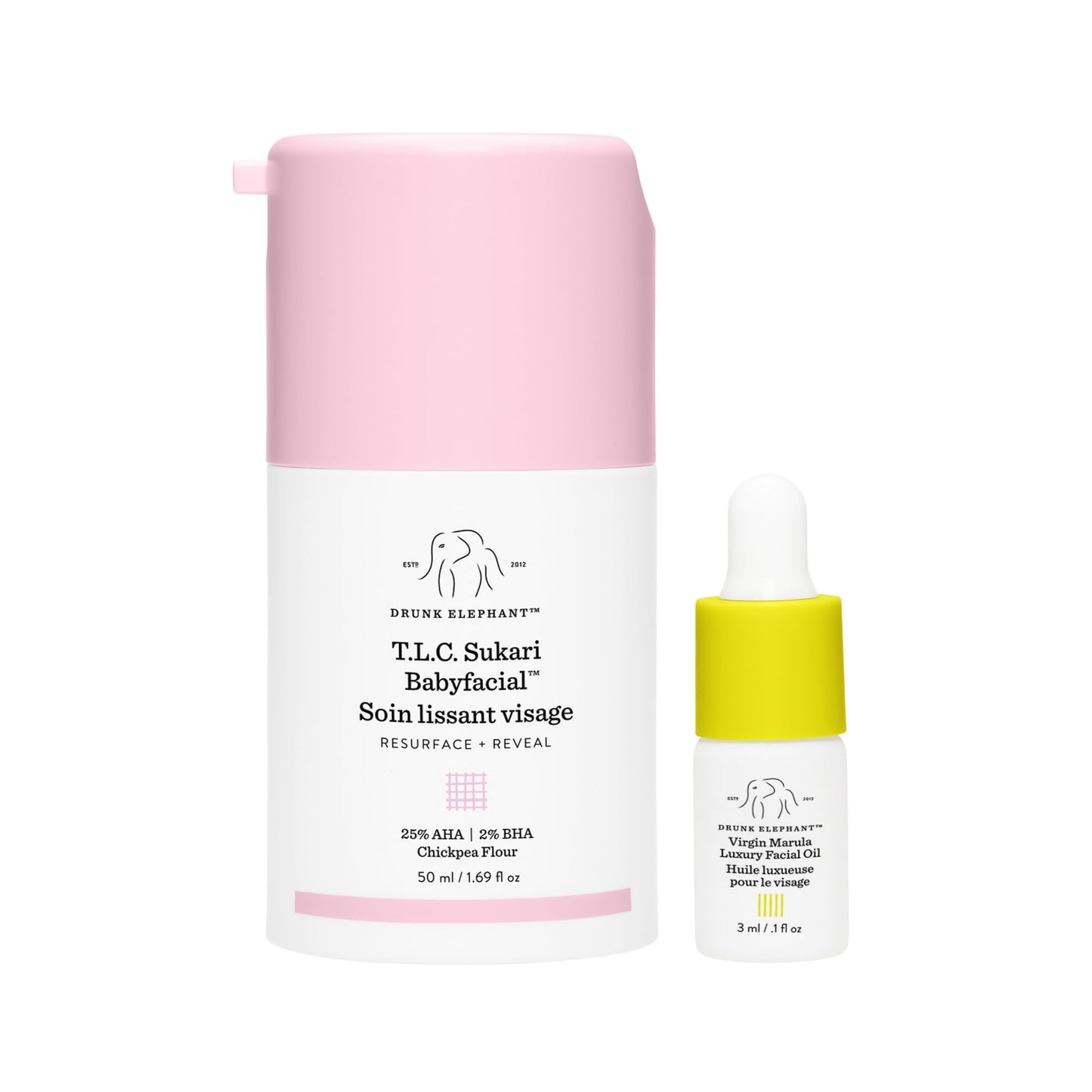 Drunk Elephant T.L.C. Sukari Babyfacial - 50 ml/1.69 fl oz - Exfoliating Face Mask - Clean Clinical Skincare - Cruelty-Free - Dermatologist-Tested