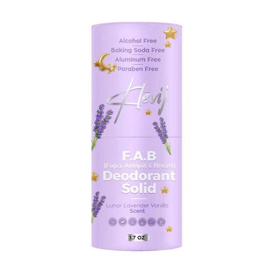 Klevij All Natural F.A.B. Deodorant Lunar Lavender Scent - 1.7 oz Organic, Aluminum -Free Deodorant for Fupa, Armpit, and Breast Areas Beauty and Personal Care Klevij