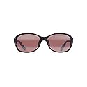 Maui Jim Women's Koki Beach w/Patented PolarizedPlus2 Lenses Cat-Eye Sunglasses, Purple Tortoise/Maui Rose Polarized, Medium + 0, One Size