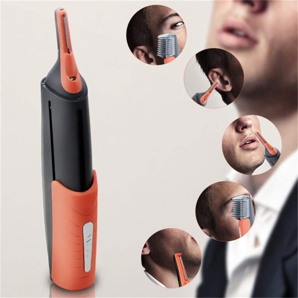 shenruifa Electric Nose Hair Trimmer, Integrated Design, Easy to Grip and Carry, LED Light, Two Comb Attachments, for Nose, Eyebrows, Beard, Beauty and Personal Care shenruifa