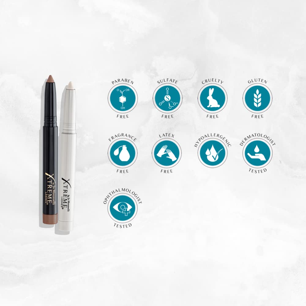 Xtreme Lashes Glideshadow Long Lasting Eyeshadow Stick, Mauve, Satin Finish, Lightweight Cream to Powder Makeup, No Fallout, Lash Extension Safe