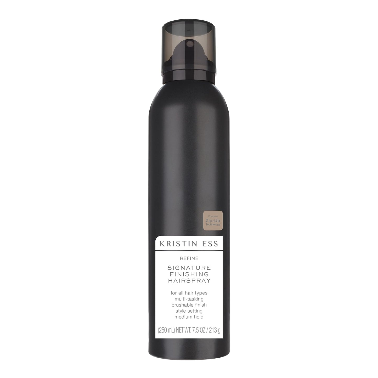Kristin Ess Hair Refine Signature Finishing Hairspray for Hair Styling - Flexible Hold, Brushable Texture, Style Support for Straight, Textured, Wavy