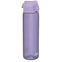 Ion8 Water Bottle, 500 ml/18 oz, Leak Proof, Easy to Open, Secure Lock, Dishwasher Safe, BPA Free, Flip Cover, Carry Handle, Fits Cup Holders, Easy