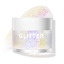 LANGMANNI Holographic Body Glitter Gel for Body, Face, Hair and Lip.Color Changing Glitter Gel Under Light. Vegan & Cruelty Free-1.35 oz (3# Neon