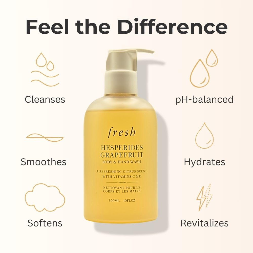 Hesperides Grapefruit Body and Hand Wash by Fresh for Women - 10 oz Body Wash
