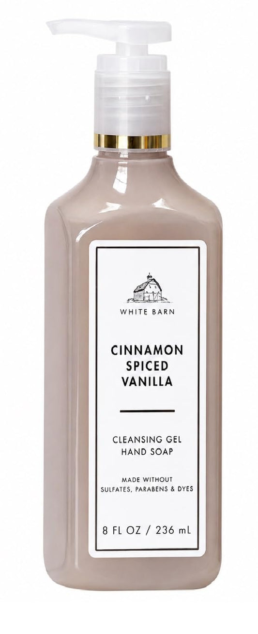 Bath & Body Works Cleansing Gel Hand Soap - 8 fl oz (Cinnamon Spiced Vanilla) Beauty & Personal Care Bath & Body Works