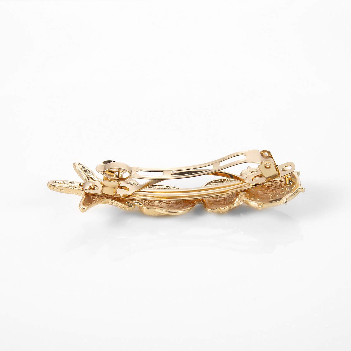 DoubleNine Seashell Starfish Hair Barrettes Clips Hair Accessories Vintage Ocean Boho Beach Wedding Headwear for Women Girls (gold)