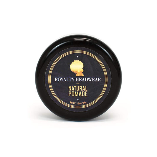 Royalty Headwear Natural Wave Pomade - Silky & Moisturized Hair, Strong Hold, Easy Wash - Men’s Grooming Supplies, Natural Ingredients (3.5oz)
