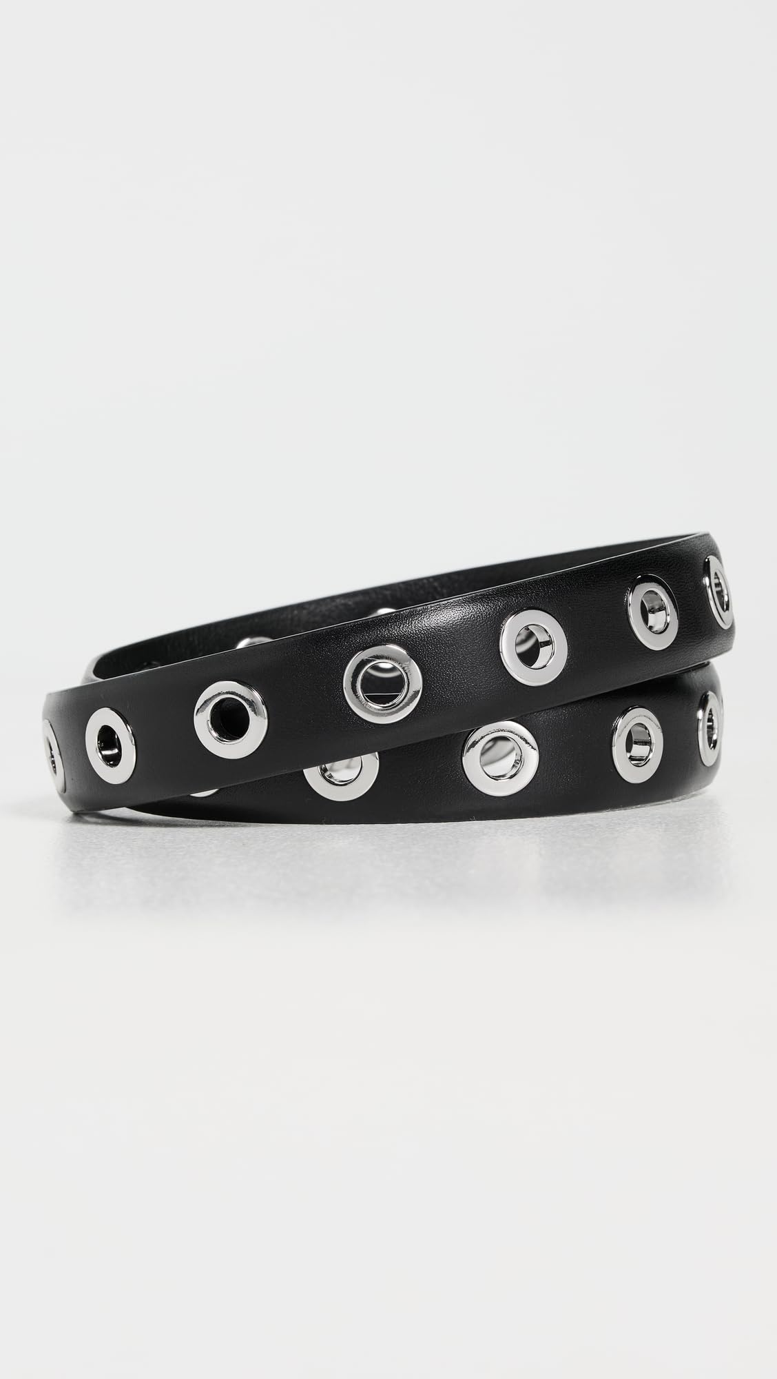 Madewell Women's Metal Eyelet Belt, Black, Small