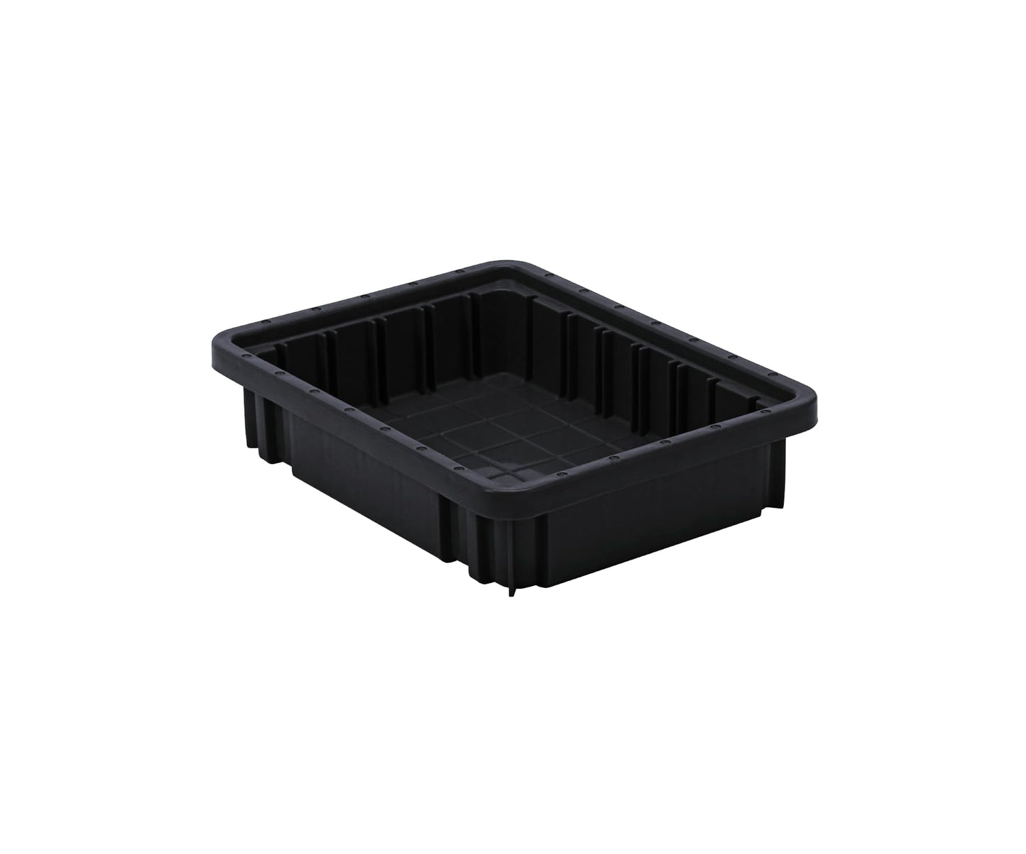 QUANTUM STORAGE SYSTEMS DG91025CO Dividable Grid Conductive Plastic Heavy Duty Part Organizer Black Bins 11" L x 9" W x 3" H 20 Pack